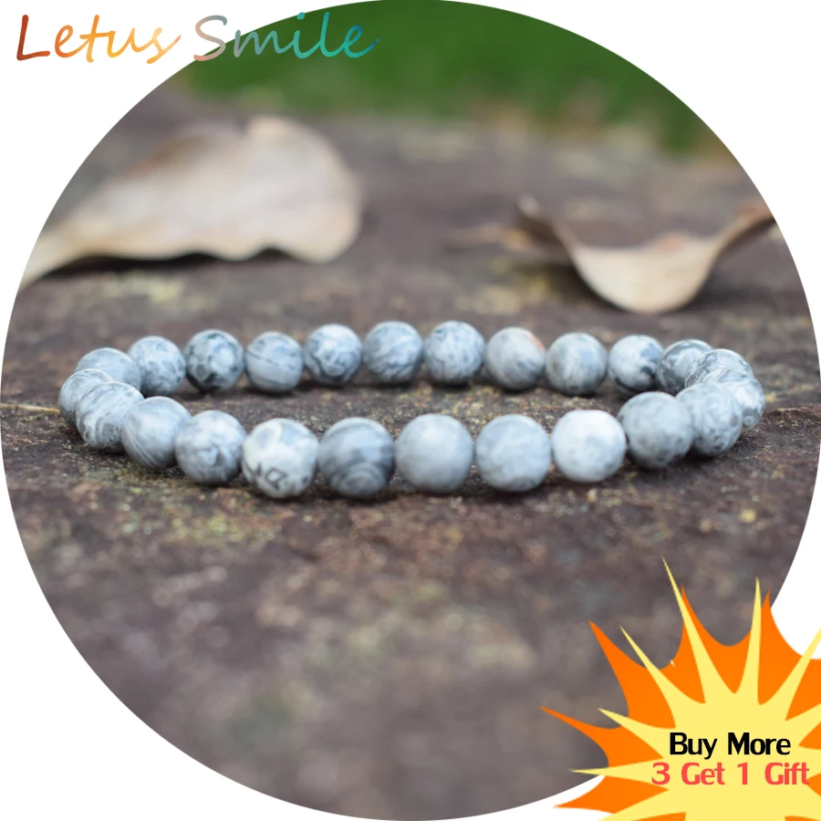 Fashion Picasso Stones Beaded Bracelets Women Natural Map Stone Beads Strand Bracelets Men Handmade Semi-precious Charms Jewelry
Fashion Picasso Stones Beaded Bracelets Women Natural Map Stone Beads Strand Bracelets Men Handmade Semi-precious Charms Jewelry