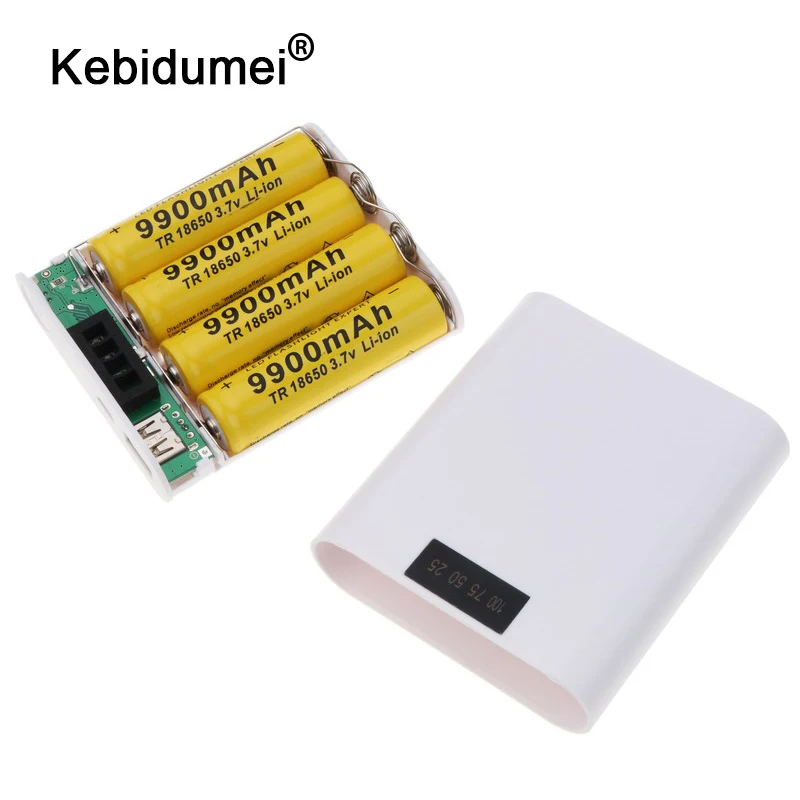 kebidumei 4 * 18650 DIY Battery Charger USB LED Display Screen Portable Power Bank Case Box Charge for iPhone Android
kebidumei 4 * 18650 DIY Battery Charger USB LED Display Screen Portable Power Bank Case Box Charge for iPhone Android