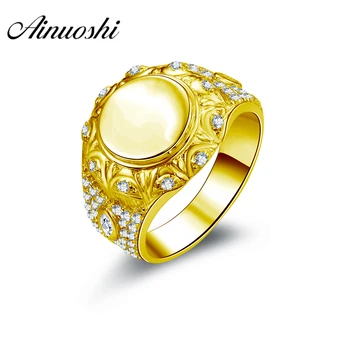 AINUOSHI Real Gold Round Flat Ring 14K Solid Yellow Gold Smooth Flat-Top Vintage Pattern CZ Band Engagement Wedding Men's Ring
AINUOSHI Real Gold Round Flat Ring 14K Solid Yellow Gold Smooth Flat-Top Vintage Pattern CZ Band Engagement Wedding Men's Ring