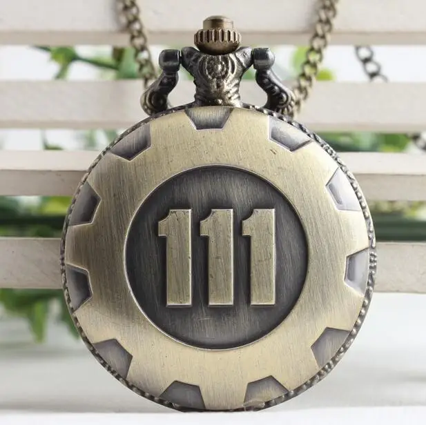 Wholesale 10 PCS Arrive Game Extensions Fallout 4 Shelter Theme Pendant Vault 111 High Quality Brown Quartz Pocket Watches
Wholesale 10 PCS Arrive Game Extensions Fallout 4 Shelter Theme Pendant Vault 111 High Quality Brown Quartz Pocket Watches