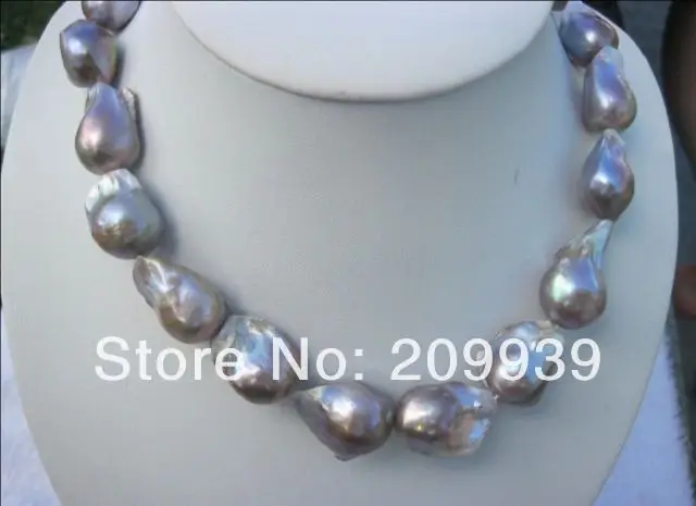 free shipping>>@@ JY&3174 Genuine HUGE color AAA south sea BAROQUE Pearl Necklace 18-25mm
free shipping>>@@ JY&3174 Genuine HUGE color AAA south sea BAROQUE Pearl Necklace 18-25mm