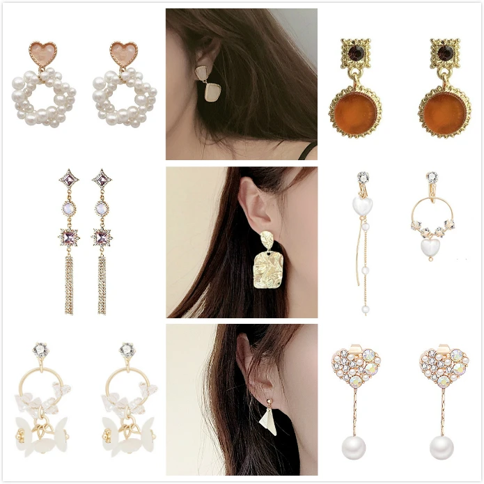 Simulated-pearls Circle Geometric Vintage Clip on Earring Luxury Fully Cubic Zircon Tassel Non Piercing Earrings
Simulated-pearls Circle Geometric Vintage Clip on Earring Luxury Fully Cubic Zircon Tassel Non Piercing Earrings