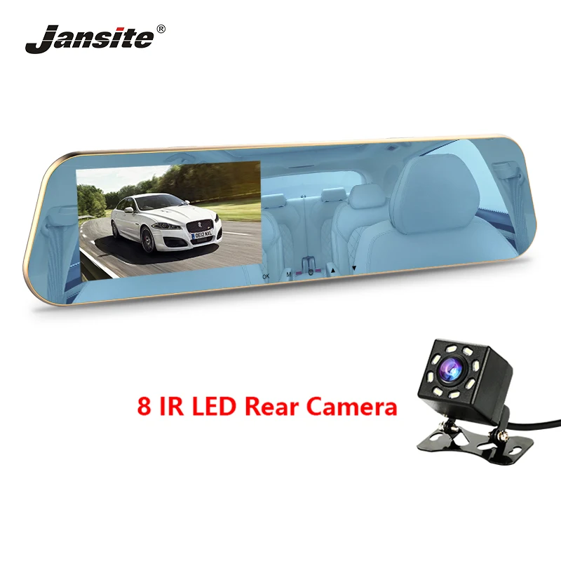 Jansite 4.3" Car DVR Dual Lens Car Cameras Video Recorder Rearview mirror with Eight light Rear camera Dash cam Cycle Recording
Jansite 4.3" Car DVR Dual Lens Car Cameras Video Recorder Rearview mirror with Eight light Rear camera Dash cam Cycle Recording