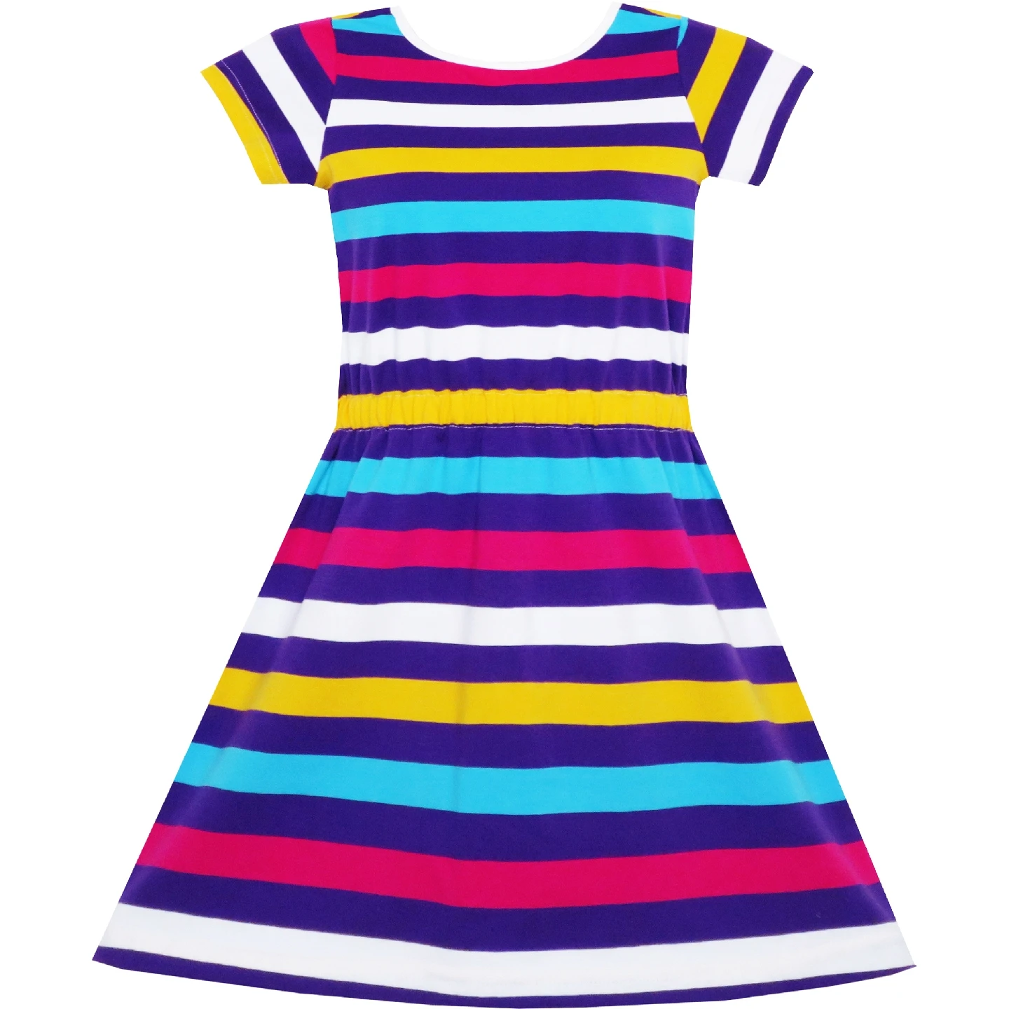 Girls Dress Colorful Striped Knitted Cotton Stretch School Sundress 2019 Summer Princess Wedding Party Dresses Girl Clothes
Girls Dress Colorful Striped Knitted Cotton Stretch School Sundress 2019 Summer Princess Wedding Party Dresses Girl Clothes