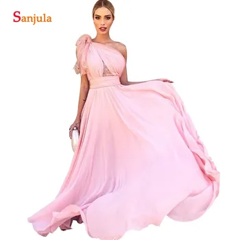 One Shoulder Pink Bridesmaid Dresses For Women Long Chiffon Wedding Guest Dress vestidos para boda mujer BY26
One Shoulder Pink Bridesmaid Dresses For Women Long Chiffon Wedding Guest Dress vestidos para boda mujer BY26