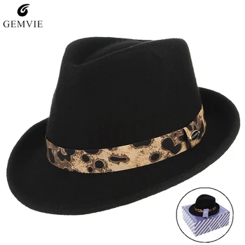 Fashion Men Jazz Cap Fedoras 100%Wool Felt Hats Unisex British Style Classical Narrow Brim Felt Billycock Jazz Top Hat in Box
Fashion Men Jazz Cap Fedoras 100%Wool Felt Hats Unisex British Style Classical Narrow Brim Felt Billycock Jazz Top Hat in Box