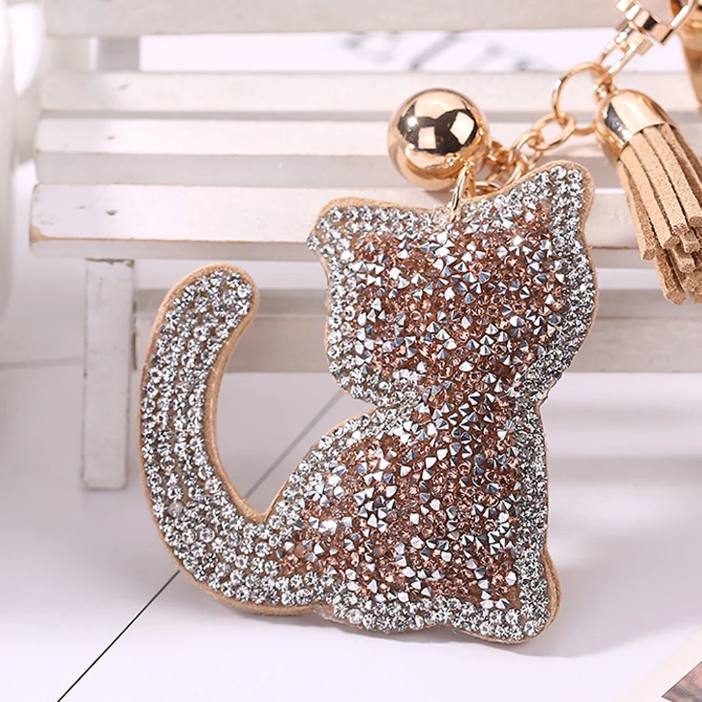 Rhinestone Cat Leather Tassel Key Ring Handbag Wallet Pendant Keychain Souvenir Gifts Key Chain
Rhinestone Cat Leather Tassel Key Ring Handbag Wallet Pendant Keychain Souvenir Gifts Key Chain