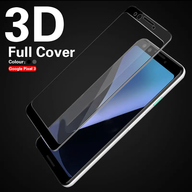 3D изогнутый край Полное покрытие Защита экрана для LG Pixel 3 3XL Закаленное стекло