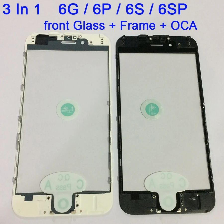 50 шт. Бесплатная доставка DHL 3 в 1 AAA холодный пресс ЖК-экран передняя стеклянная линза с рамкой ОСА пленка в сборе для iPhone 6 6S Plus сенсорная панель 
50 шт. Бесплатная доставка DHL 3 в 1 AAA холодный пресс ЖК-экран передняя стеклянная линза с рамкой ОСА пленка в сборе для iPhone 6 6S Plus сенсорная панель