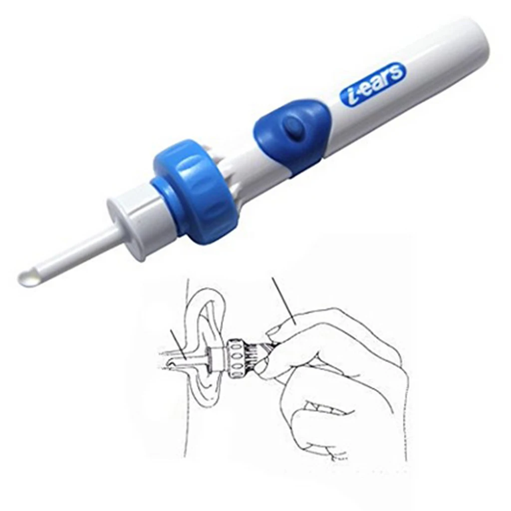 Cordless Vibration Painless Vacuum Ear Wax Pick Cleaner Remover Electric