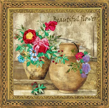 3d Prints Ribbon embroidery painting wall decor Cross Stitch flower handcraft satin painting DIY handmade needlework kit 35x45cm
3d Prints Ribbon embroidery painting wall decor Cross Stitch flower handcraft satin painting DIY handmade needlework kit 35x45cm