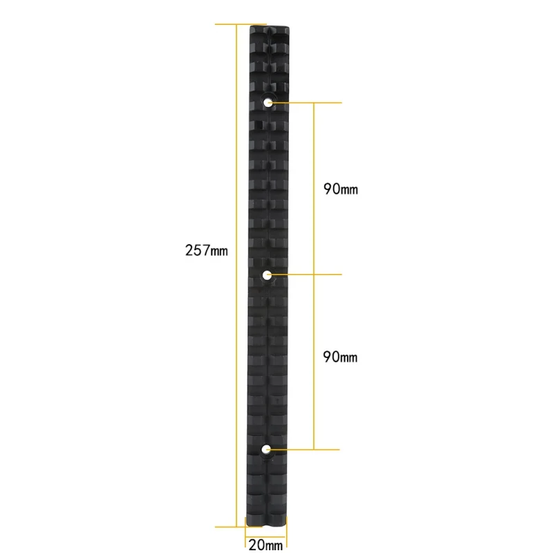 25 Slots 20mm Long Picatinny Weaver Rail Mount Base Riser Adapter Aluminum Alloy for Rifle Scope Laser Sight Flashlight Mount
25 Slots 20mm Long Picatinny Weaver Rail Mount Base Riser Adapter Aluminum Alloy for Rifle Scope Laser Sight Flashlight Mount