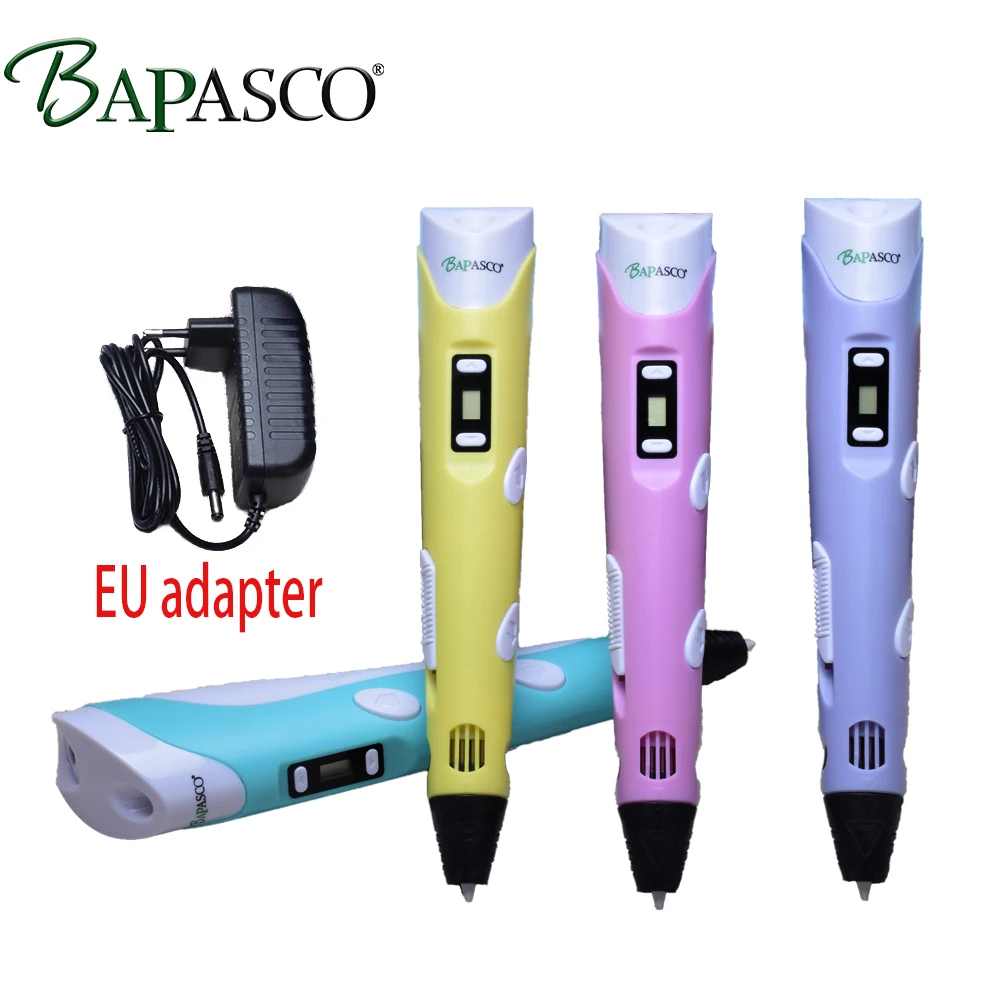BAPASCO 3D Printing Pen DIY Drawing Printer with PLA filament Best for Kids Child Painting Birthday Gift Present | Компьютеры и офис