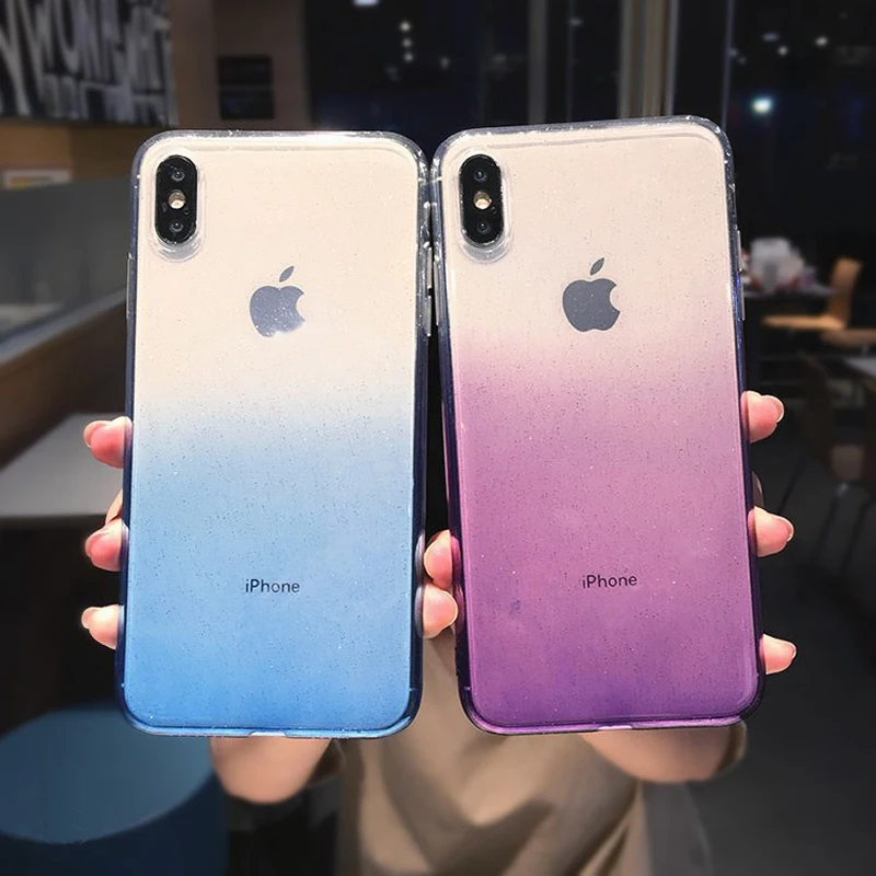 LACK Glitter Powder Gradient Soft Phone Case For iPhone X XS MAX Cases For iPhone XR 6 6S 7 8Plus Candy Color Fashion Back Cover
LACK Glitter Powder Gradient Soft Phone Case For iPhone X XS MAX Cases For iPhone XR 6 6S 7 8Plus Candy Color Fashion Back Cover