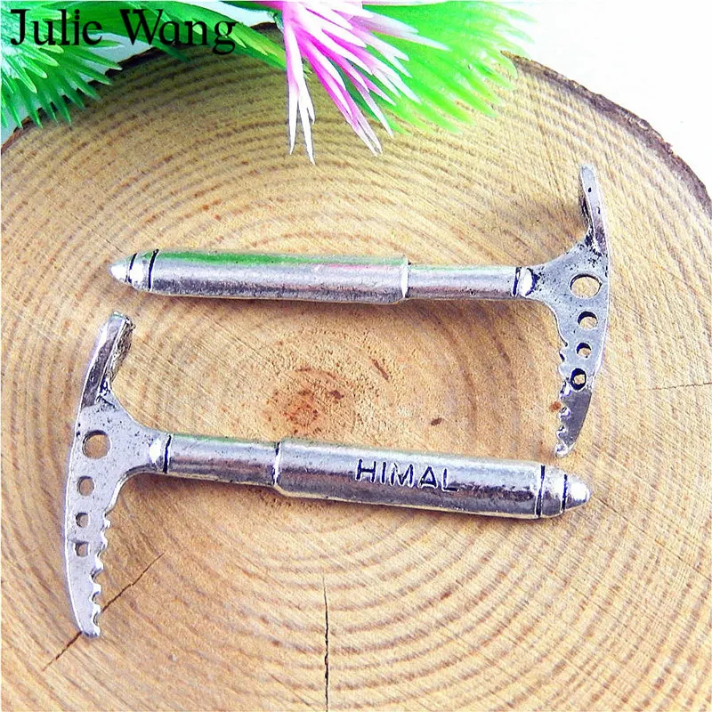 Julie Wang 10PCS Alloy Antique Silver Climbing Axe Trendy Necklace Earring Bracelet Findings Jewelry Making Accessory
Julie Wang 10PCS Alloy Antique Silver Climbing Axe Trendy Necklace Earring Bracelet Findings Jewelry Making Accessory