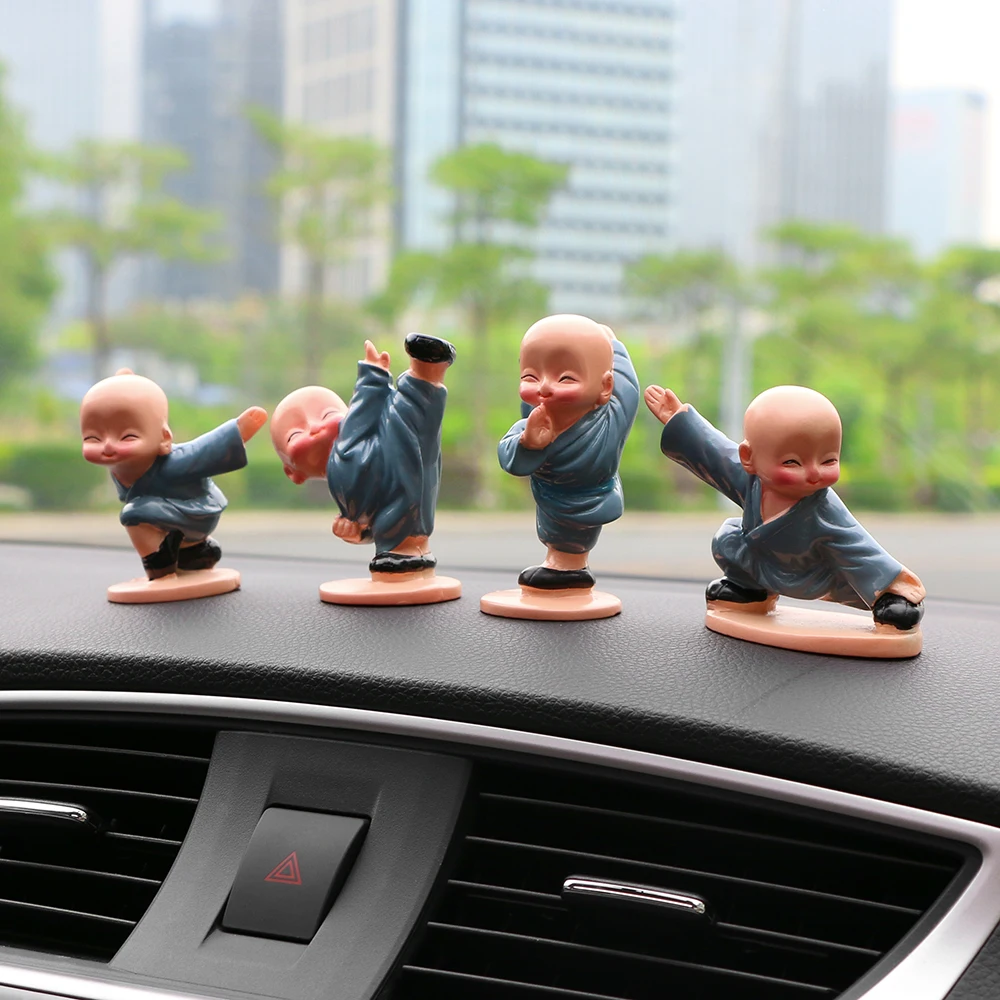 Car Ornaments 4Pcs/Set 4 Lovely Kung Fu Monks Maitreya Buddha Figure Doll Gift Cute Automobile Dashboard Decoration Accessories
Car Ornaments 4Pcs/Set 4 Lovely Kung Fu Monks Maitreya Buddha Figure Doll Gift Cute Automobile Dashboard Decoration Accessories