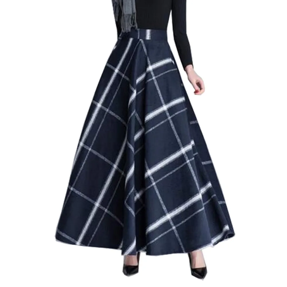 2018 Winter Plus Size 6XL 5XL XXXXXL Fashion Vintage Lattice Plaid Thicken Woolen Female Maxi Long Skirts with Womens Clothing
2018 Winter Plus Size 6XL 5XL XXXXXL Fashion Vintage Lattice Plaid Thicken Woolen Female Maxi Long Skirts with Womens Clothing