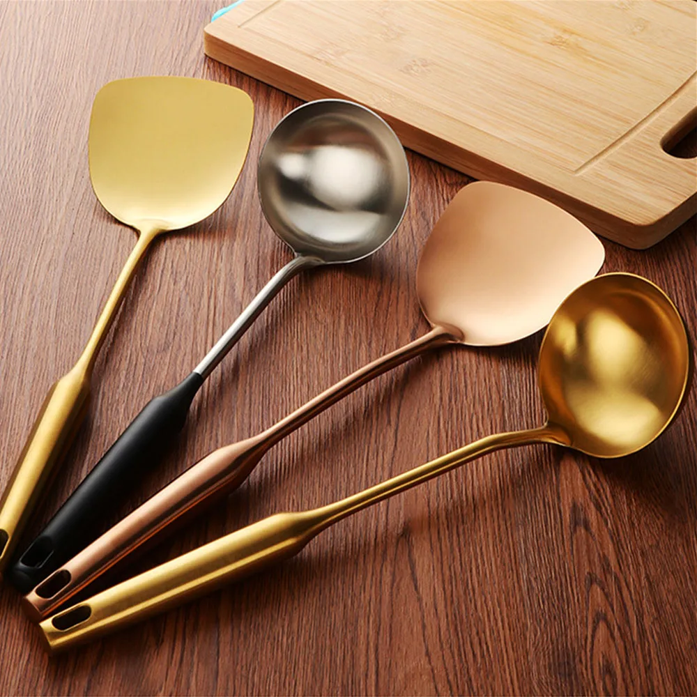 2 Pcs/Set Stainless Steel Cooking Tool Spatula Soup Spoon Heat-resistant Non-stick Kitchen Tool Long Handle Accessories
2 Pcs/Set Stainless Steel Cooking Tool Spatula Soup Spoon Heat-resistant Non-stick Kitchen Tool Long Handle Accessories