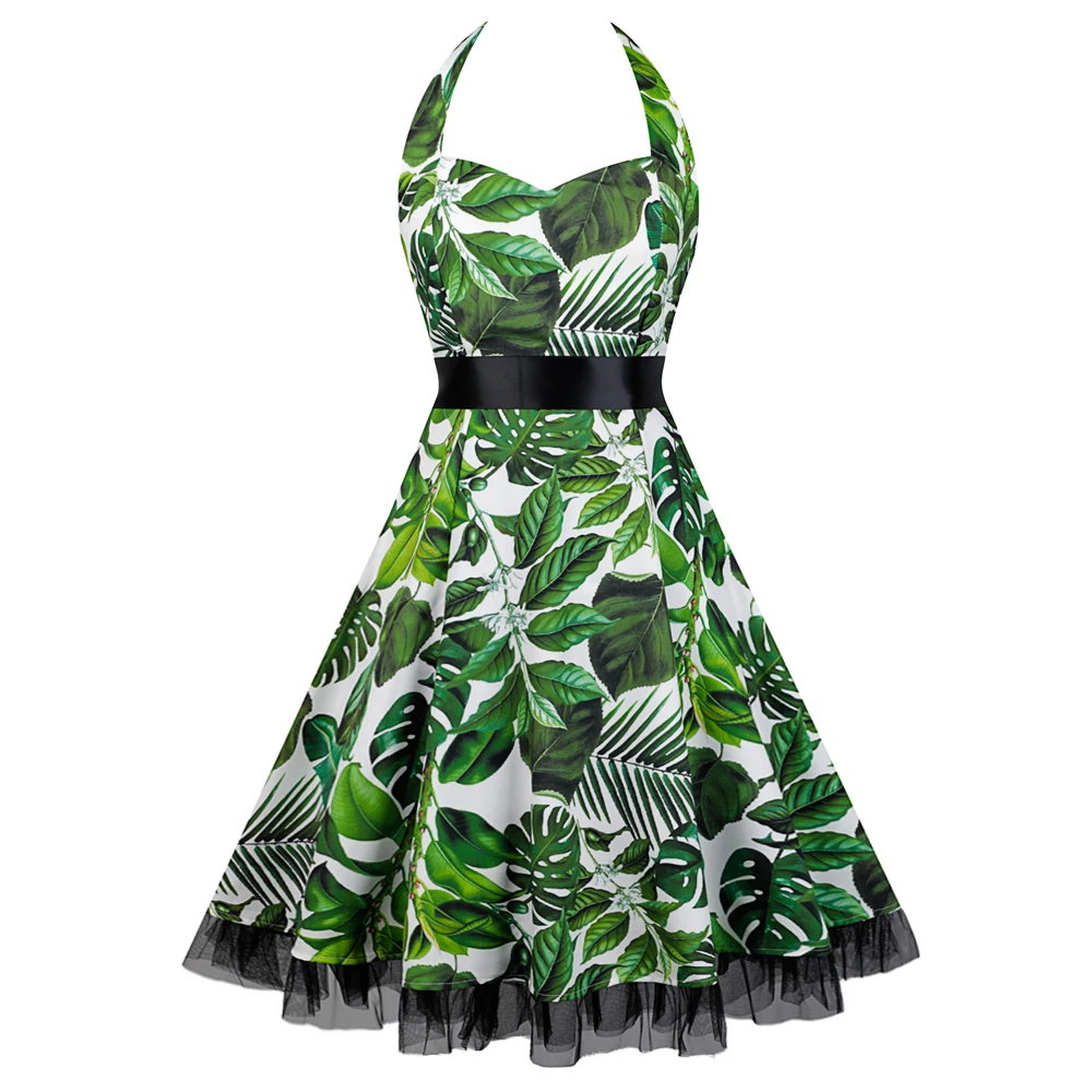 Joineles Summer Plus Size 3XL Women Sleeveless Vintage Dress Halter Cactus Print Belts Lace Hem Retro Swing Dress Party Vestidos
Joineles Summer Plus Size 3XL Women Sleeveless Vintage Dress Halter Cactus Print Belts Lace Hem Retro Swing Dress Party Vestidos