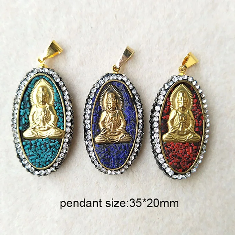 6pcs oval-shaped quartz Pave Rhinestone Crystal copper Buddha pendant For DIY Making Bracelet necklace Jewelry P164
6pcs oval-shaped quartz Pave Rhinestone Crystal copper Buddha pendant For DIY Making Bracelet necklace Jewelry P164