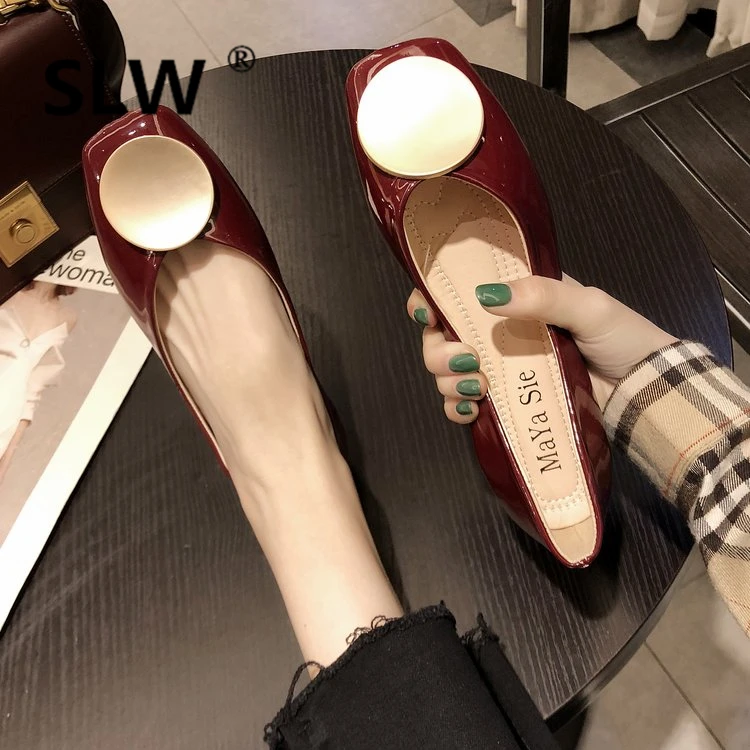 Basic PU Shallow Metal Decoration Slip-On Rubber Casual new comfortable soft 2019 Lace-Up spring flat Square Toe women leather
Basic PU Shallow Metal Decoration Slip-On Rubber Casual new comfortable soft 2019 Lace-Up spring flat Square Toe women leather