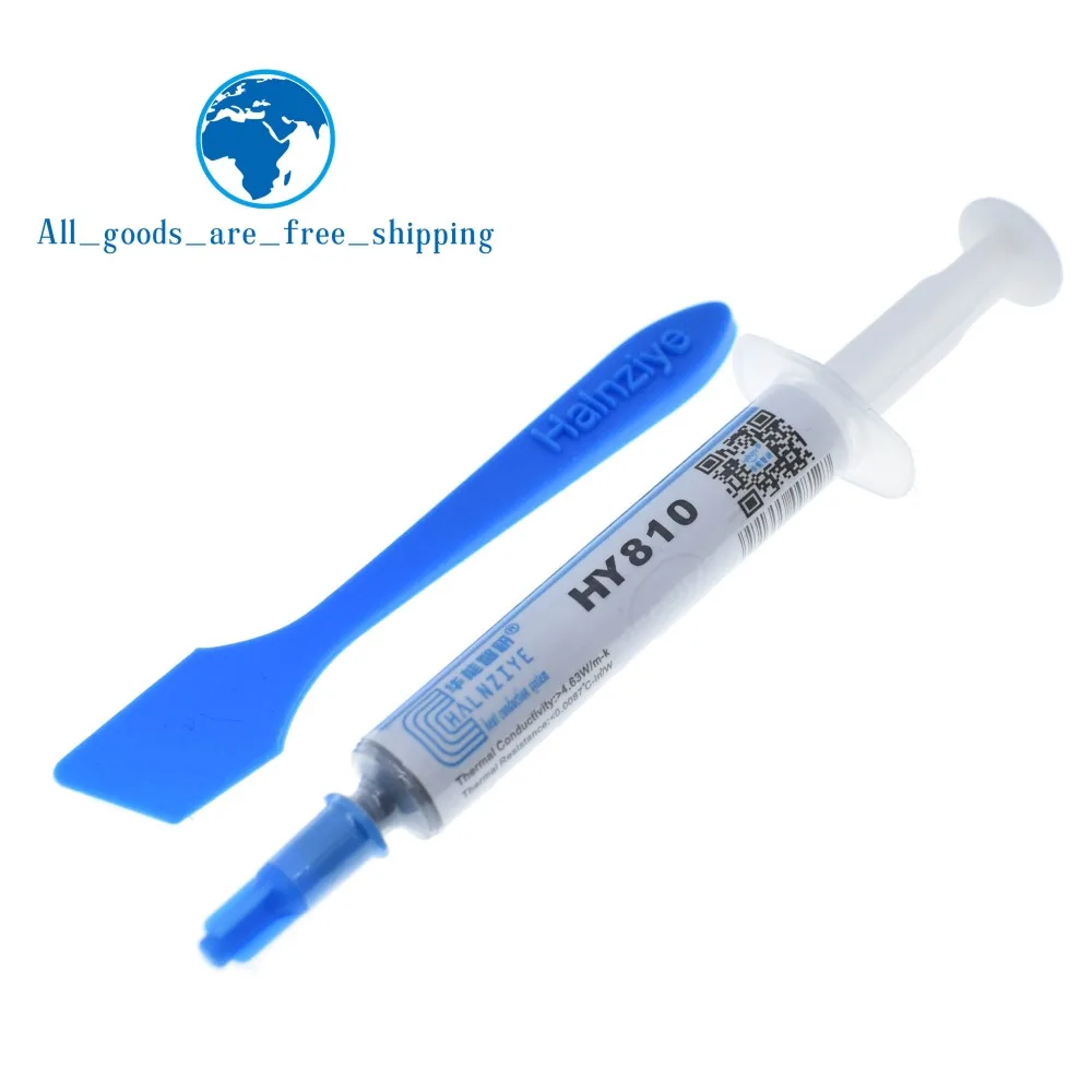 TZT Universal Thermal Grease Silver CPU Chip Heatsink Paste Syringe Thermal Greasewith A Plastic Tool For 2G HY810-OP2G
TZT Universal Thermal Grease Silver CPU Chip Heatsink Paste Syringe Thermal Greasewith A Plastic Tool For 2G HY810-OP2G