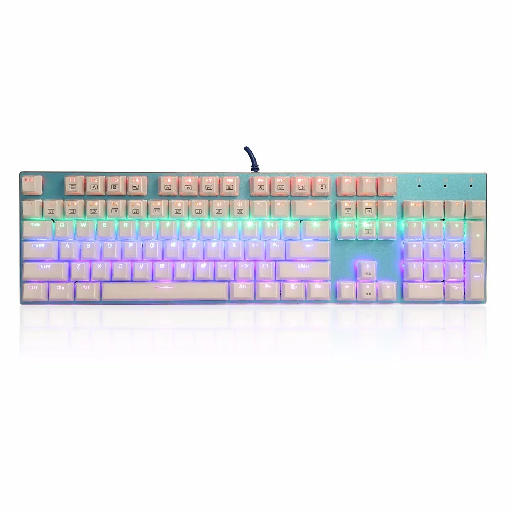 Z-88 2017 новейшая Механическая игровая клавиатура с подсветкой и синими