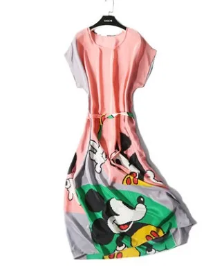 Cute cartoon mickey silkworm silk dress with sleeved bat sleeve silk loose group lace dress
Cute cartoon mickey silkworm silk dress with sleeved bat sleeve silk loose group lace dress
