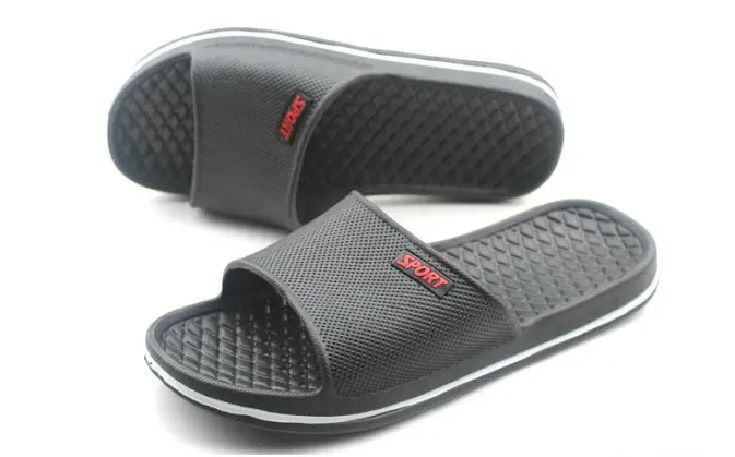 Summer Pure Color Lovers Household Disposable Bath Slippers Spa Hotel Slippers Bathroom Anti-skid Mens And Womens Soft Slide Slippers (23)