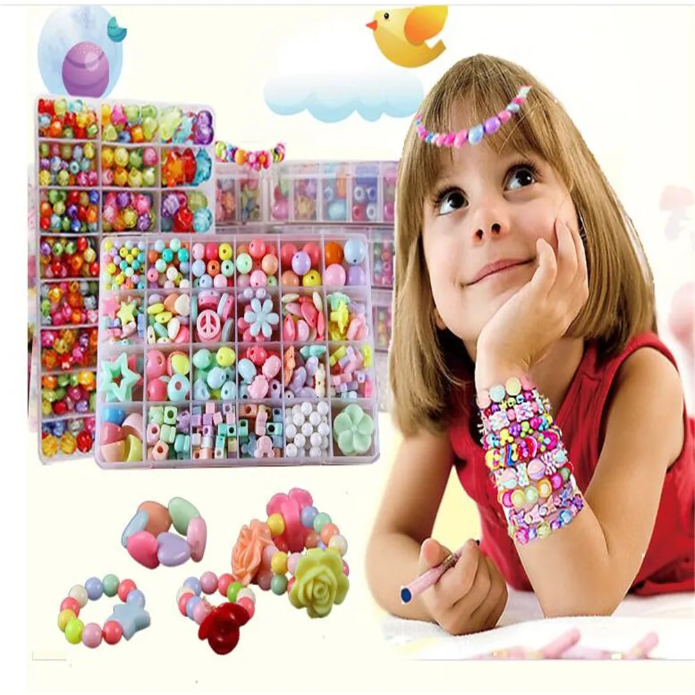 Best Gift Mixed Color 400PCS DIY Acrylic Beads set Accessories for Necklace&Bracelet Girl Developmental Toys Kids Beads Kits
Best Gift Mixed Color 400PCS DIY Acrylic Beads set Accessories for Necklace&Bracelet Girl Developmental Toys Kids Beads Kits