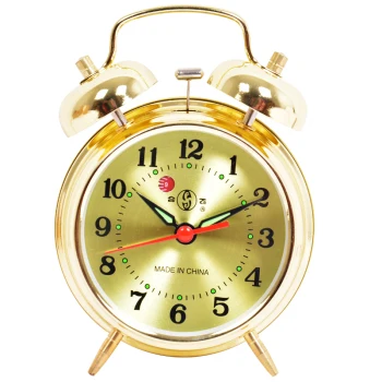 Alarm clock Retro Old metal loudly pointer playing bells single-sided simple modern sleeping wind mechanical copper core
Alarm clock Retro Old metal loudly pointer playing bells single-sided simple modern sleeping wind mechanical copper core