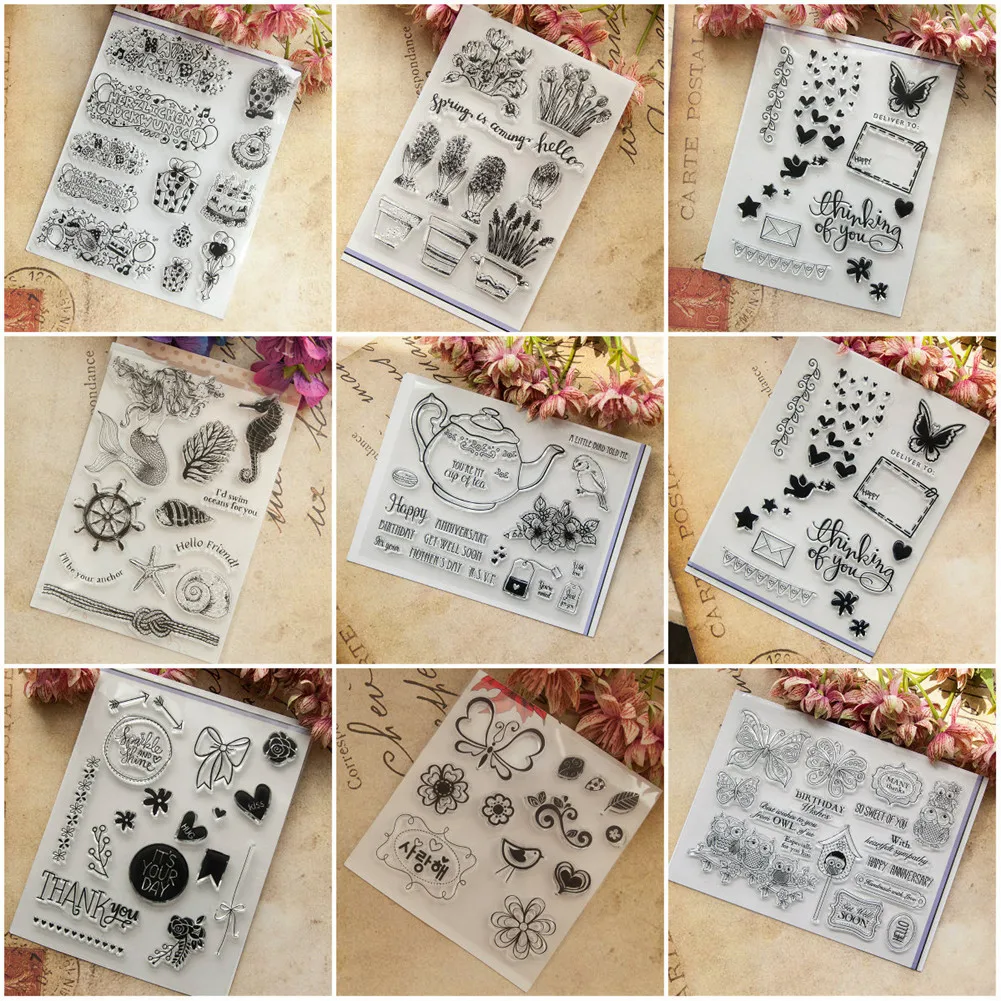 Scrapbook Transparent Silicone Rubber Stamp Lot Handmade DIY Album Decoration Seal Embossing Die Embossed Carbon Steel Mold
Scrapbook Transparent Silicone Rubber Stamp Lot Handmade DIY Album Decoration Seal Embossing Die Embossed Carbon Steel Mold