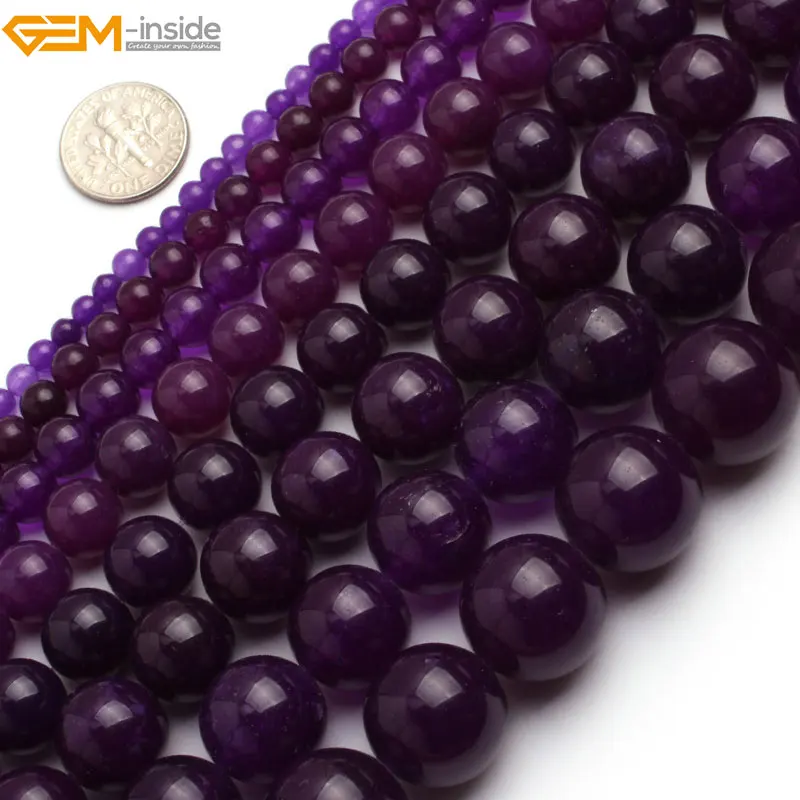 Gem-inside 4-14mm Round Stone Beads Dark Purple Jade Beads For Jewelry Making Beads Bracelets For Women 15'' DIY Beads Jewellery
Gem-inside 4-14mm Round Stone Beads Dark Purple Jade Beads For Jewelry Making Beads Bracelets For Women 15'' DIY Beads Jewellery
