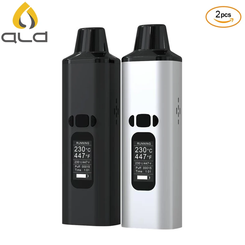2PCS Original ALD AMAZE Dry Herb Vaporizer Kit Herbal electronic e cigarette vape pen 0.96 inch Oled display 1800mah battery
2PCS Original ALD AMAZE Dry Herb Vaporizer Kit Herbal electronic e cigarette vape pen 0.96 inch Oled display 1800mah battery