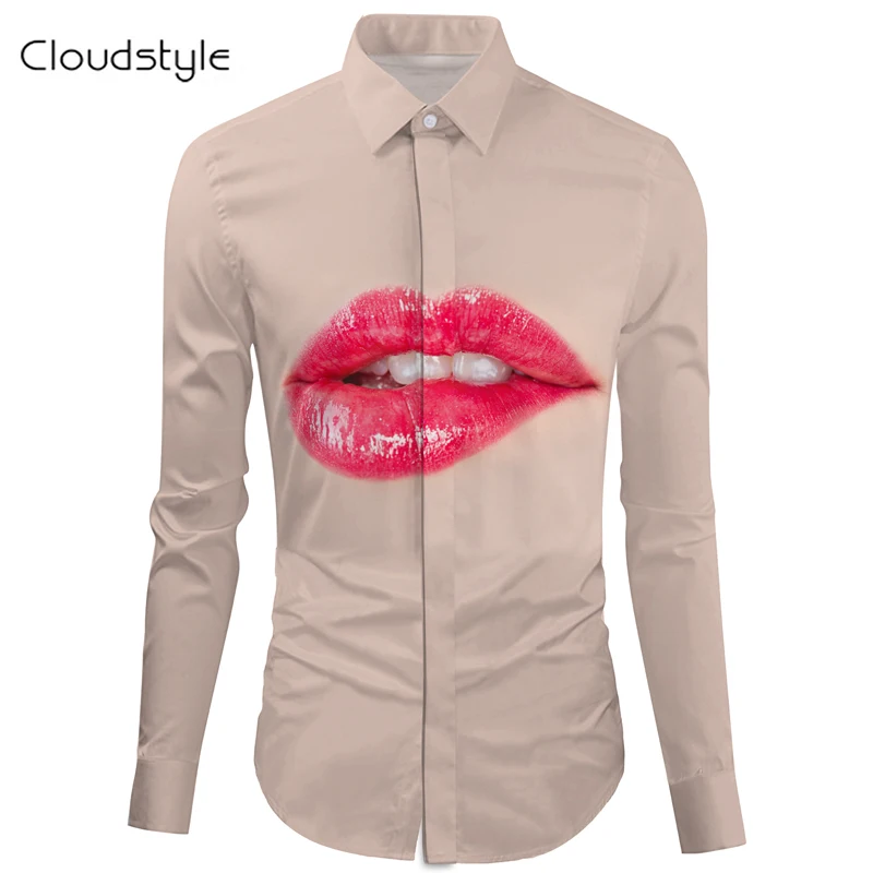 Cloudstyle2017male social shirt chinese shirt fashion Black\White men shirt long sleeve Big lips male shirt long sleeve M-2XL
Cloudstyle2017male social shirt chinese shirt fashion Black\White men shirt long sleeve Big lips male shirt long sleeve M-2XL