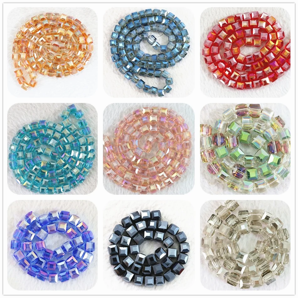 Multi-color 4mm crystal square faceted cube fashion newly diy jewelry loose beads 100pcs B985
Multi-color 4mm crystal square faceted cube fashion newly diy jewelry loose beads 100pcs B985