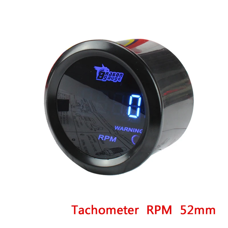 RPM Hot! Dragon Gauge Car Tachometer 2" 52mm 0-9999 RPM Car Gauge TAC Meter Tacho Blue LED Digital Display for 12V Vehicles
RPM Hot! Dragon Gauge Car Tachometer 2" 52mm 0-9999 RPM Car Gauge TAC Meter Tacho Blue LED Digital Display for 12V Vehicles