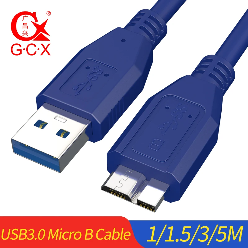 GCX USB 3.0 Micro B Cable High Speed Micro B USB to USB Data Sync Cable for external hard drive Disk HDD Samsung S5 Note 3
GCX USB 3.0 Micro B Cable High Speed Micro B USB to USB Data Sync Cable for external hard drive Disk HDD Samsung S5 Note 3