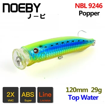 NOEBY 1 Pcs 120mm/29g Top Water Popper Hard Bait Ocean Sea Fishing Lure VMC Treble Hooks Lures Isca De Pesca Strong Temptation
NOEBY 1 Pcs 120mm/29g Top Water Popper Hard Bait Ocean Sea Fishing Lure VMC Treble Hooks Lures Isca De Pesca Strong Temptation