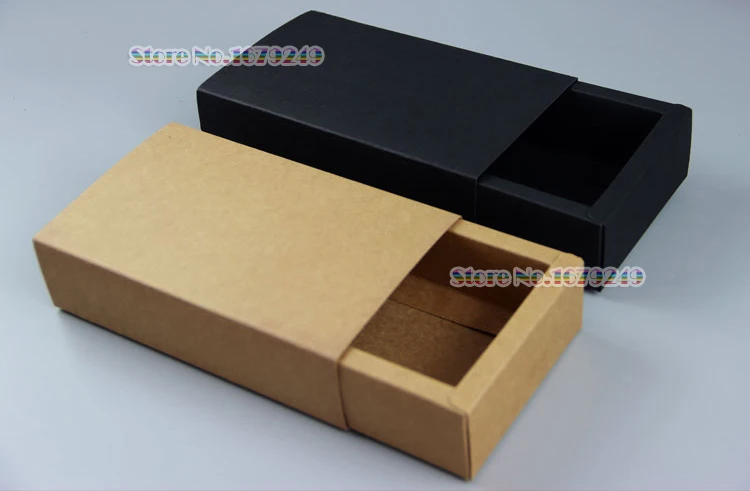 Фото 16x10 2x5 5 см коричневый черный ящик в форме подарка крафт-бумаги коробка для ящика