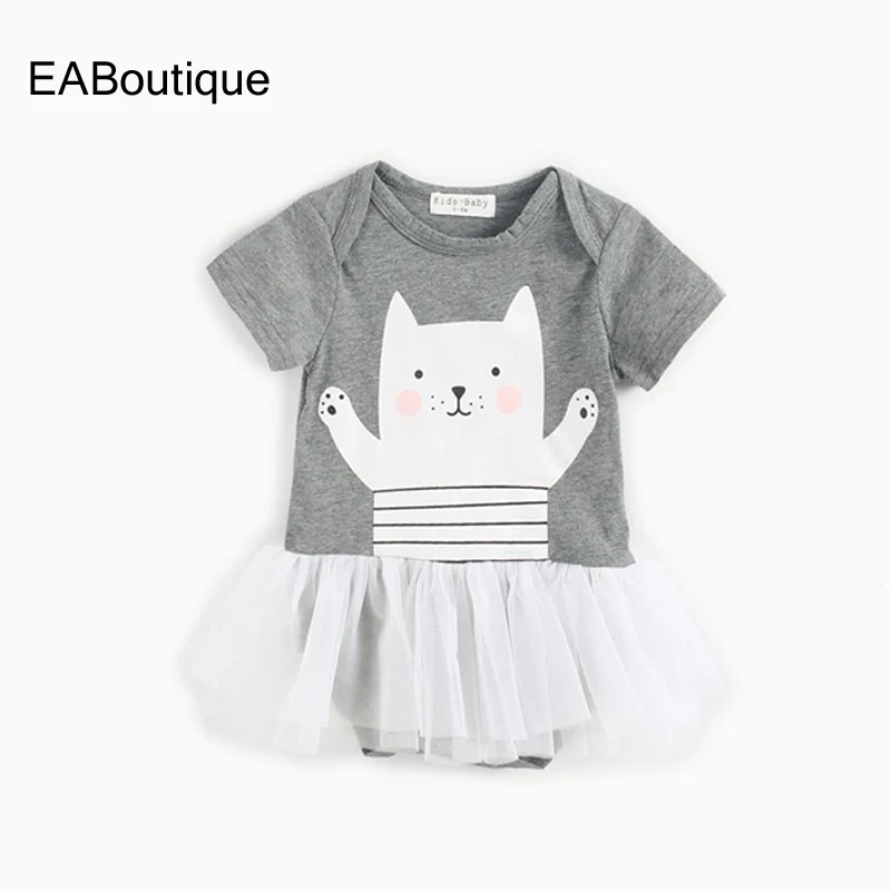 EABoutique/хлопковое платье из тюля для маленьких девочек милое детское с короткими