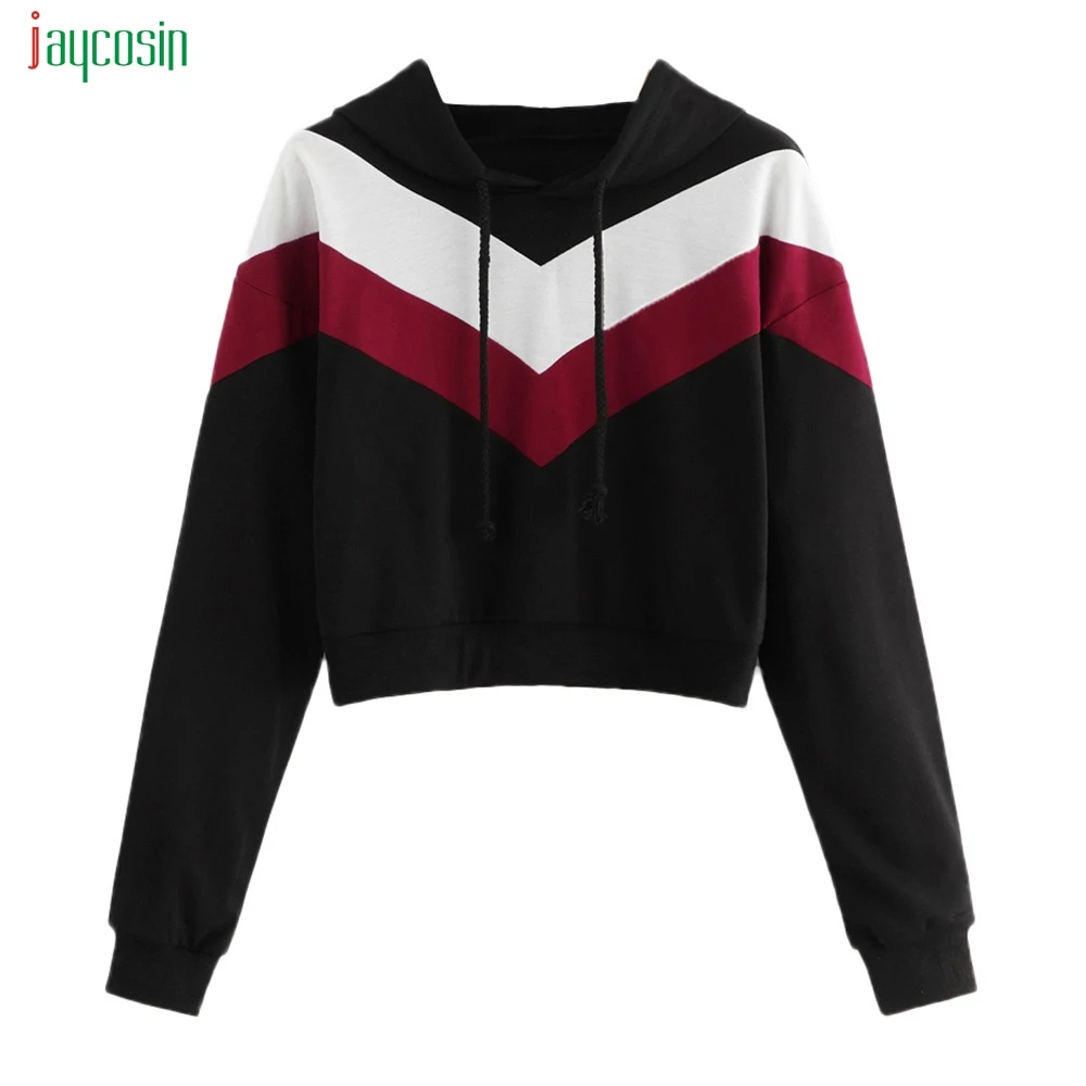 Jaycosin Women's Patchwork Long Sleeve Casual Hooded Sweatshirt Stitching Solid Pullovers High Quality Loose Clothing New
Jaycosin Women's Patchwork Long Sleeve Casual Hooded Sweatshirt Stitching Solid Pullovers High Quality Loose Clothing New
