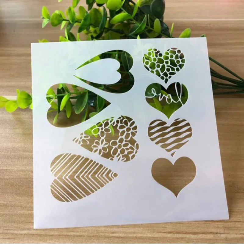 Heart Spray Template Child Hand Copy Newspaper Hollow Template Student DIY Painting Stencils Bullet Journal Graffiti Color Tool
Heart Spray Template Child Hand Copy Newspaper Hollow Template Student DIY Painting Stencils Bullet Journal Graffiti Color Tool