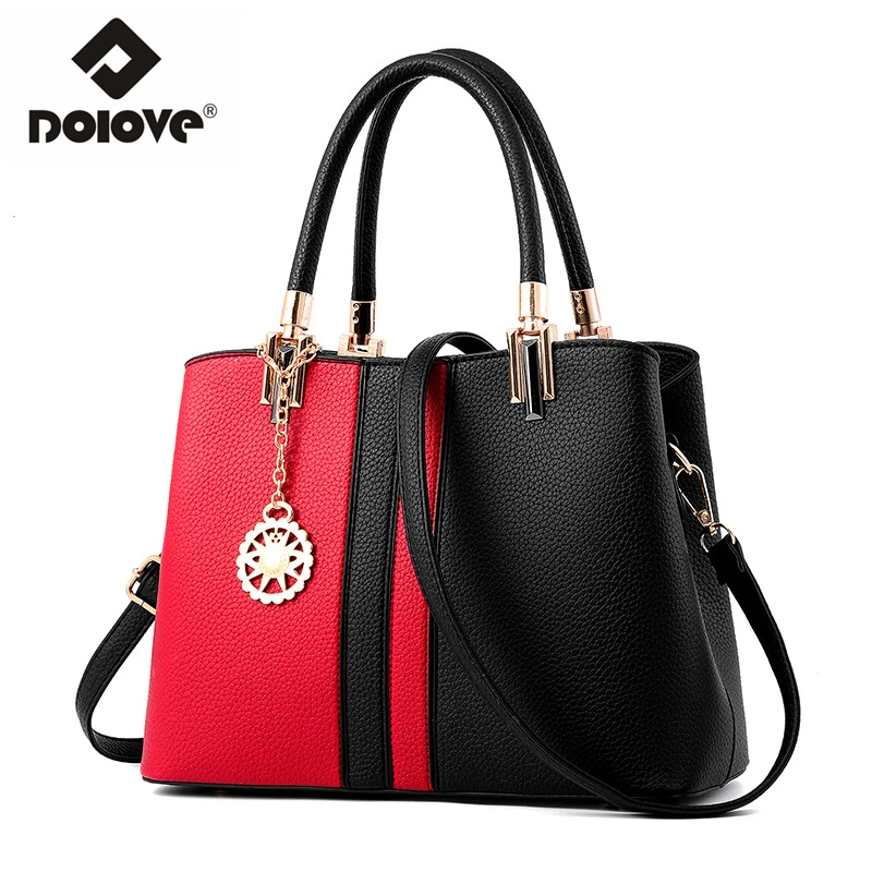 DOLOVE Fashionable New Style Woman Bag, Stitching Messenger Bag, One Shoulder Slanting Across The Ball Carrier Bag
DOLOVE Fashionable New Style Woman Bag, Stitching Messenger Bag, One Shoulder Slanting Across The Ball Carrier Bag