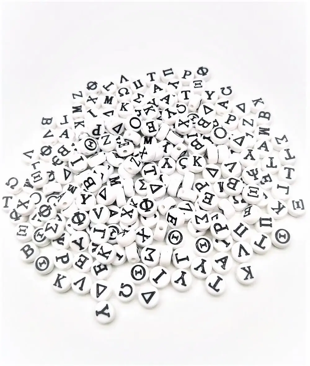 fashion round acrylic Greek alphabet black loose enamel letters beads diy plastic beads 100 pieces
fashion round acrylic Greek alphabet black loose enamel letters beads diy plastic beads 100 pieces