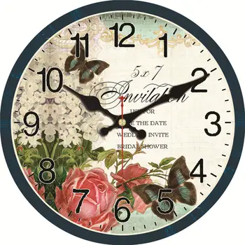 WONZOM Flowers Pattern Wooden Cardboard Wall Clock, Butterfly European Retro Clock for Chic Home Office Cafe Decor
WONZOM Flowers Pattern Wooden Cardboard Wall Clock, Butterfly European Retro Clock for Chic Home Office Cafe Decor