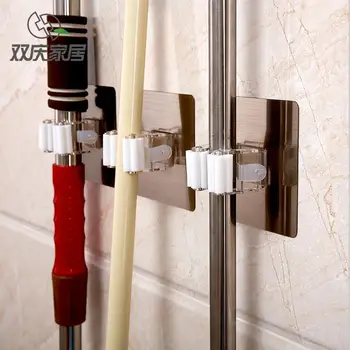 Wall Mounted Bathroom Holder Kitchenroom Wall Mop Holder Magic Sticker Max Broom Mop Rack
Wall Mounted Bathroom Holder Kitchenroom Wall Mop Holder Magic Sticker Max Broom Mop Rack