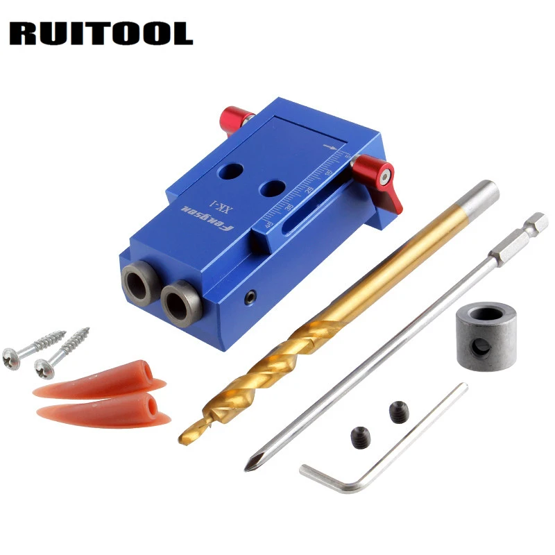 RUITOOL Mini Pocket Hole Jig Kit System With Drill Bit Screwdriver For Wood Working Joinery Tool Sets
RUITOOL Mini Pocket Hole Jig Kit System With Drill Bit Screwdriver For Wood Working Joinery Tool Sets
