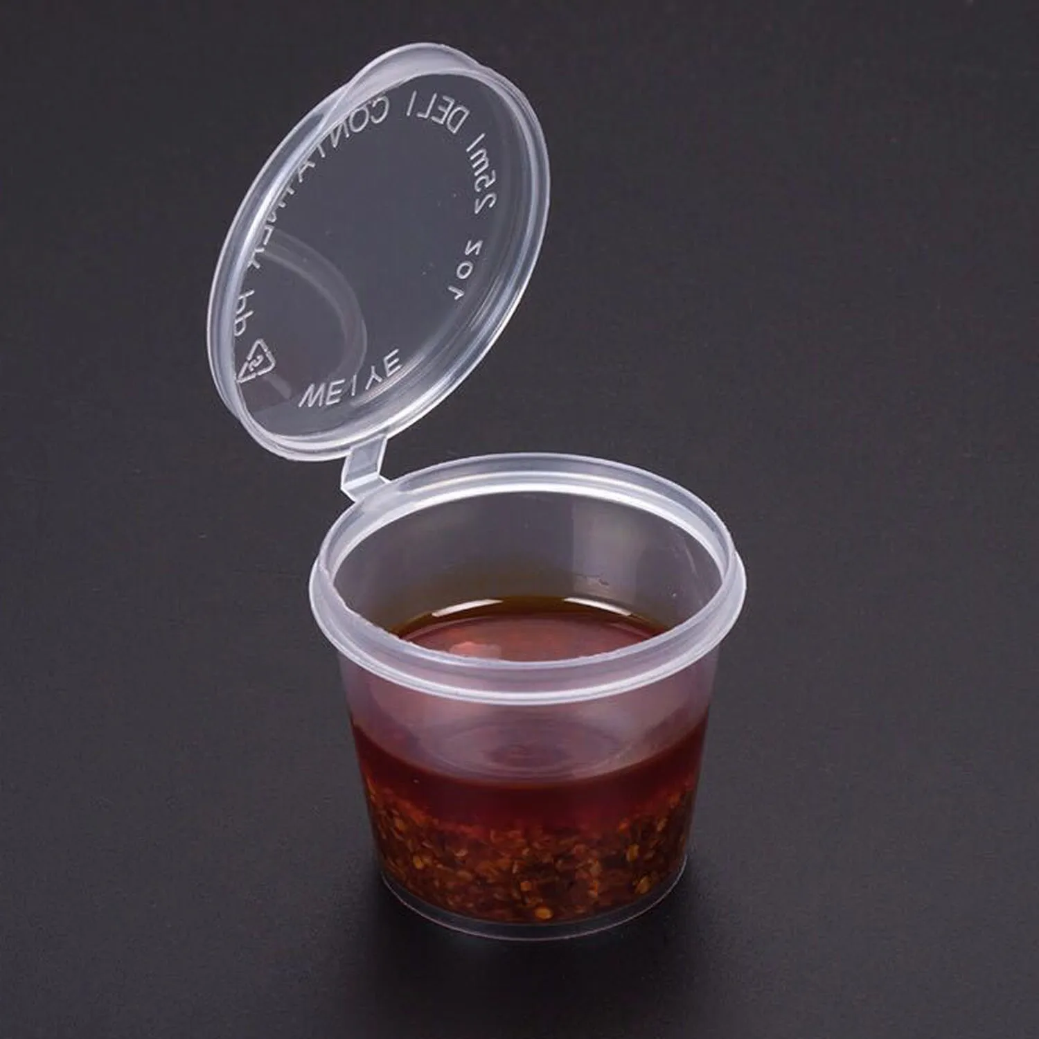 Behogar 100PCS 40ml/1.5 Ounce Disposable Dressings Condiments Sauces Portion Cups with Lids for Restaurant Home Picnic Barbeques
Behogar 100PCS 40ml/1.5 Ounce Disposable Dressings Condiments Sauces Portion Cups with Lids for Restaurant Home Picnic Barbeques