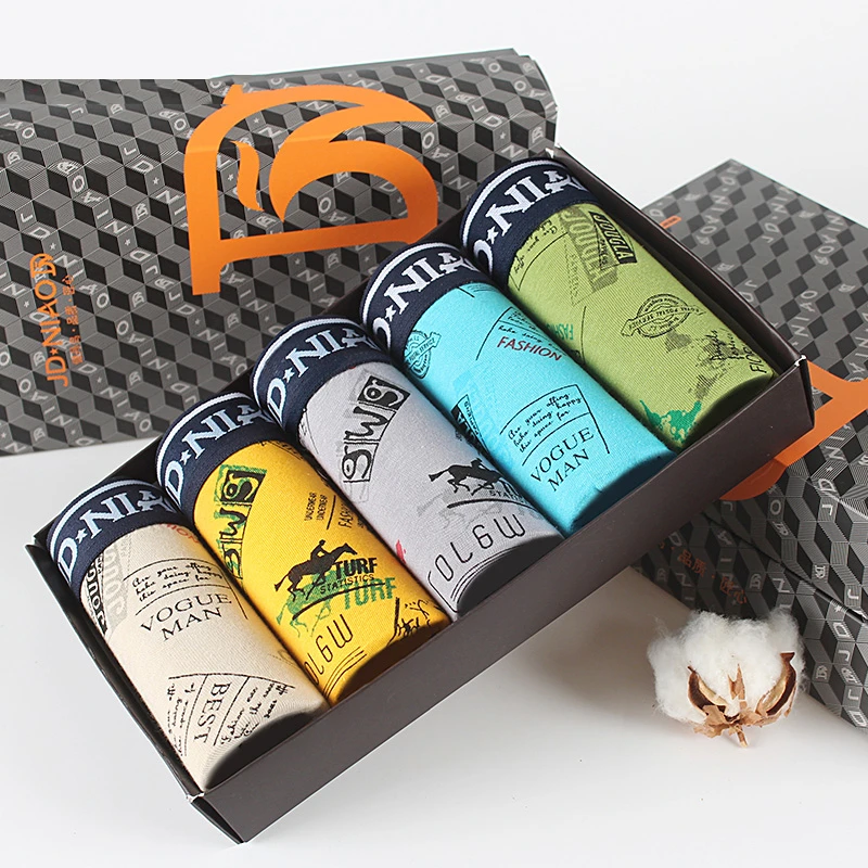 5pcs/lot Brand Men Boxer Underwear Cotton Cueca Masculina Boxershorts Middle Waist Boxers Hombre Underpants Graffiti Box Gift
5pcs/lot Brand Men Boxer Underwear Cotton Cueca Masculina Boxershorts Middle Waist Boxers Hombre Underpants Graffiti Box Gift